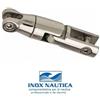 GIUNTO ATTACCO GIREVOLE IN ACCIAIO INOX PER CATENA DA 6/8 mm A DOPPIO SNODO