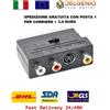 Life Adattatore SCART maschio audio RCA S-VIDEO svhs femmina in out per presa cavo tv