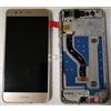 DISPLAY LCD TOUCH SCREEN CON TELAIO FRAME ORIGINALE HUAWEI P10 LITE GOLD ORO