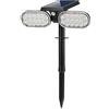 Universo Faro 36 LED 60 W paletto luce da giardino con pannello solare crepuscolare IP65