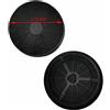 Silverline , Candy Filtri in Carbone 2 Pezzi per Cappa Silverline CF110 Diametro Esterno 175 mm CBP