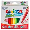 Carioca Pennarelli Carioca Jumbo Superlavabili Confezione da 12 Colori Assortiti Maxi