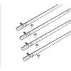 BFT CREMAGLIERA ZINCATA ACCIAIO PER CANCELLO SCORREVOLE COMPLETA DI ATTACCHI PZ 4 MT