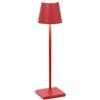 Zafferano Poldina Pro Micro Lampada da Tavolo LED Dimmerabile Colore Rosso