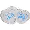 Argenteria MB Cornice Portafoto Due Cuori 25 Anniversario in Argento Foto 12x12 cm e 10 x10 cm