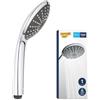 Grohe Vitalio Joy 110 Manopola Doccia Ad Un Getto, Con Tecnologia Water Saving, 27316000, Grigio, 11 Cm