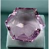 Kinggemhub Pietra preziosa sfusa sfaccettata taglio esagonale kunzite cristallo grande...