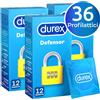 Durex Preservativi DUREX Defensor Extrasafe Profilattici Resistenti Easy-On 36 pz