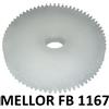 Ingranaggio Nylon per Motoriduttore Stufa a Pellet Mellor FB1167 3 rpm