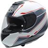 NZI Spyder V Graphics Casco da Moto, Grigio/Bianco/Rosso/Nero (Route), 60-61