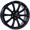 Brock B32 Brock 8,5 x 19 et 45 girobulloni 5 x 108 Hub centraggio 72,6 580070962, Black-Matt dipinto