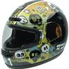 NZI Class Graphics Casco Da Moto, Graffiti con Calaveras, 60-61