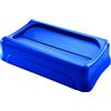 Rubbermaid Commercial Products Slim Jim Coperchio Basculante | per Contenitore | Coperchio Basculante, Codice Colore, Intercambiabile | 52,1 x 29 x 12,7 cm, Blu