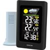 Sencor Stazione Meteo Senza Fili, Digitale, con Sensore Esterno, Previsioni 24h, Termometro Interno Esterno, Igrometro, Barometro, Visualizzazione dell'ora, Sveglia, Schermo LCD a Colori - [SWS 4270]