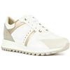 Geox D Tabelya B, Scarpe da Ginnastica Basse Donna, Bianco (White/Lt Sand), 40 EU