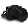MegaGear MG1550 Custodia in Vera pelle per Fujifilm X-T3 (XF23mm - XF56mm & 18-55mm Lens) - Nero