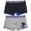 PLANETEX Coppia di boxer da uomo compatibile con FC Inter
