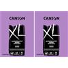 Canson Xl® Marker,Album Per Marcatori,Inclusi Quelli A Base Di Solvente O Alcol,A4,100Fogli,Extra Liscia 70G/M, bianco (Confezione da 2)