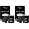 Hagerty Silver Care Crema per argento 185g I Efficace lucidante per pulizia & cura di argento & metallo argentato I Detergente per argenteria ossidata, piatti, vassoi I Con spugna (Confezione da 2)