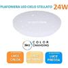 V-TAC VT-8424 Plafoniera LED 24W Cambia Colore 3 in 1 Circolare Cielo Stellato