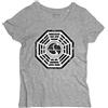 3stylercollection vintage T-shirt donna LOST logo DHARMA Iniziative Stazione Cigno Swan Sawyer tshirt