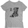 3stylercollection vintage T-shirt donna STAY RUDE STAY REBEL boots anfibi ska punk