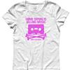 3stylershop T-shirt donna Home Taping is Killing Music Audio Cassetta Teschio Skull stereo