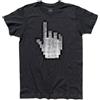3stylershop T-shirt uomo strumento PUNTATORE cursore home computer mano dito
