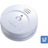 LogiLink Rilevatore Di Fumo Ottico a Batteria con Sirena LED Lampeggiante Rosso a Muro