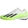 adidas Unisex - Adulto X Crazyfast.3 Laceless Turf Boots, Cloud White / Core Black / Lucid Lemon, 45 1/3 EU