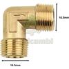 Raccordo Gomito Compressore 16,5 mm 25 litri 50 litri curva 90 gradi