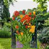 Fiori Scherma Pannello Ferro Battuto Guardrail Decor Fondale Prato Stakes