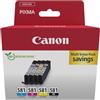 Canon CLI-581 Multipack Cartucce Originali | Inchiostro Canon autentico - Nero più Ciano, Magenta e Giallo - per PIXMA TR8550, TR7550, TS6150, TS6151, TS8150 e altro!