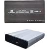 Leovin CASE BOX ESTERNO PER HARDISK HARD DISK ALLUMINIO HD 3.5" SATA USB 2.0 HDD LE-106