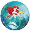 Amscan 8 PIATTI SIRENETTA 23 CM ARIEL DISNEY 🐬