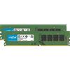 ‎Crucial Crucial RAM 16GB Kit (2x8GB) DDR4 2400MHz CL17 Desktop Memory CT2K8G4DFS824A 240