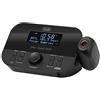 Trevi RC 85D8 DAB Radiosveglia DAB con Proiezione a Soffitto, Stazioni Radio Memorizzabili, Doppia Sveglia, Funzioni Snooze e Sleep, Display LED, Alimentatore in Dotazione