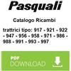 PASQUALI 917 921 922 947 956 958 971 986 988 991 993 997 Manuale parti esplosi