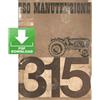 Trattore FIAT 315 Manuale uso manutenzione Libretto istruzioni ITALIANO