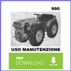 PASQUALI 990 Manuale uso manutenzione Libretto istruzioni trattore ITALIANO