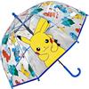 Pokemon Auto Ombrello Trasparente Poe Bambini Ombrellino Parapioggia per Pioggia