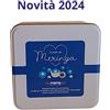 Papa confetti Cuor di meringa blu elettrico, con crema chantilly, scatola 700 gr