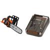 BLACK+DECKER GKC1825LB-XJ Elettrosega + BDC1A-QW Caricabatterie Rapido