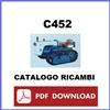 Trattore Lamborghini C452 Catalogo parti ricambio manuale parti esplosi ricambi