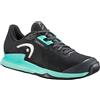 HEAD Sprint Pro 3.5 Clay Scarpe da Tennis, Uomo, Nero (Turchese), 48.5 EU