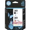 HP CARTUCCE ORIGINALI HP 301 NERO+COLORE DESKJET 2510 2514 2540 2542 2544 2549 2549