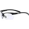 uvex sportstyle 802 V small, occhiali sportivi unisex, fotocromatico, privo di appannamenti, black matt/smoke, one size
