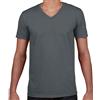 Gildan Maglietta T-Shirt Gildan SoftStyle In Cotone A Manica Corta V-Vento S - 3XL