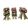 Partenope Srl MOD2 Oro/Nero COCCARDE Natalizie Mis.A, 1 Pezzo Assortito, Unica