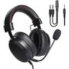 DR1TECH Blackjack+ Cuffie da Gaming con Filo e Microfono per Console PS5 [AUDIO 3D], PS4, XBOX e Smartphone - Cuffie Over Ear Driver 40mm con Audio Stereo (IMMERSIONE TOTALE)